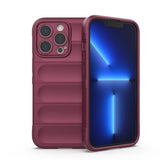 Magic Shield Case til iPhone 13 Pro Max fleksibelt pansret burgundy cover