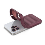 Magic Shield Case til iPhone 13 Pro Max fleksibelt pansret burgundy cover