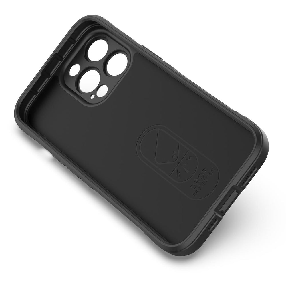 Magic Shield Case Case for iPhone 13 Pro Max Fleksibel pansret sag mørk blå
