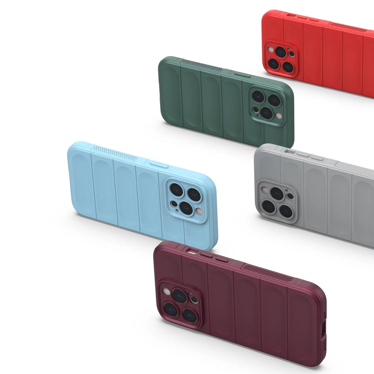 Magic Shield Case til iPhone 13 Pro Max fleksibelt pansret cover lysblå