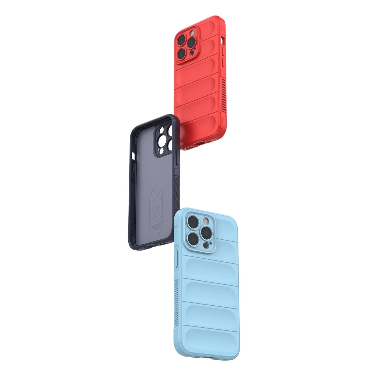 Magic Shield Case til iPhone 13 Pro Max fleksibelt pansret cover lysblå