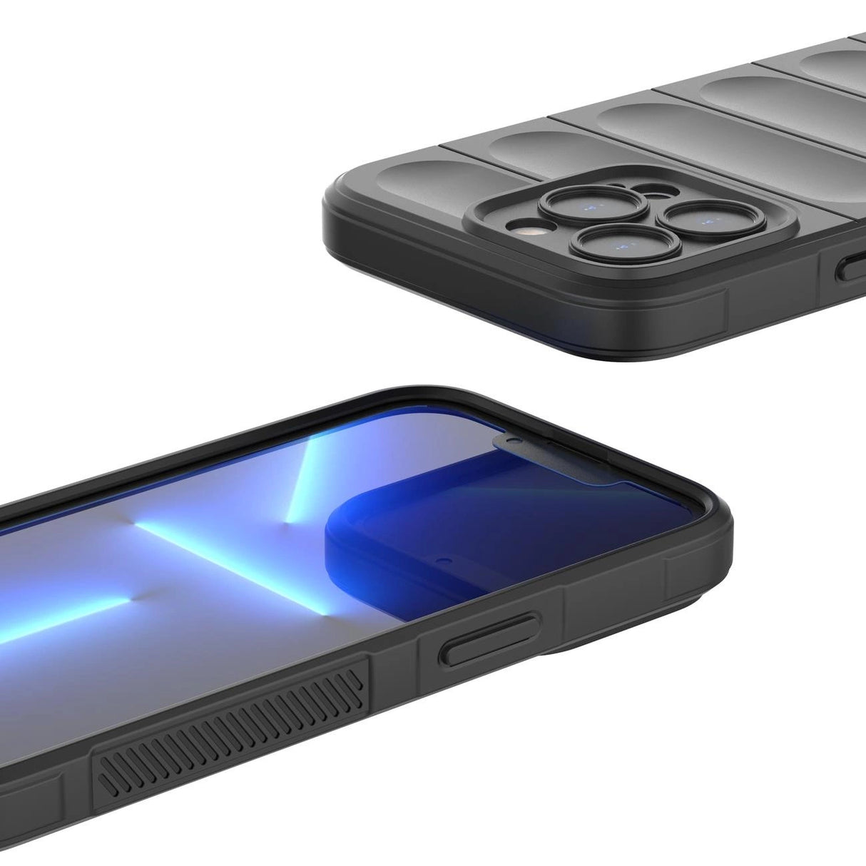 Magic Shield Case til iPhone 13 Pro Max fleksibelt pansret cover lysblå