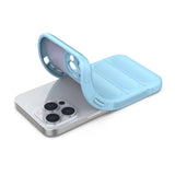 Magic Shield Case til iPhone 13 Pro Max fleksibelt pansret cover lysblå