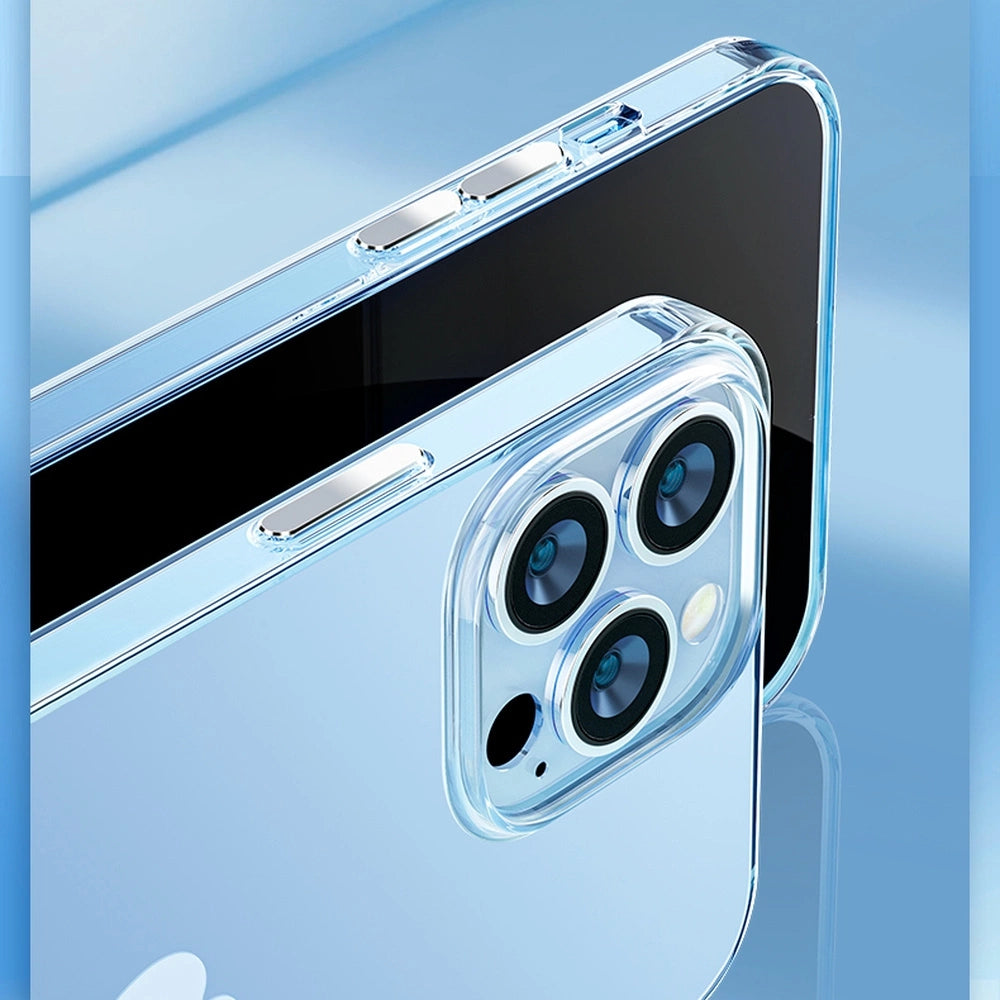 Kingxbar Elegant Series iPhone 13 Pro Max-hylster bagdæk gennemsigtigt