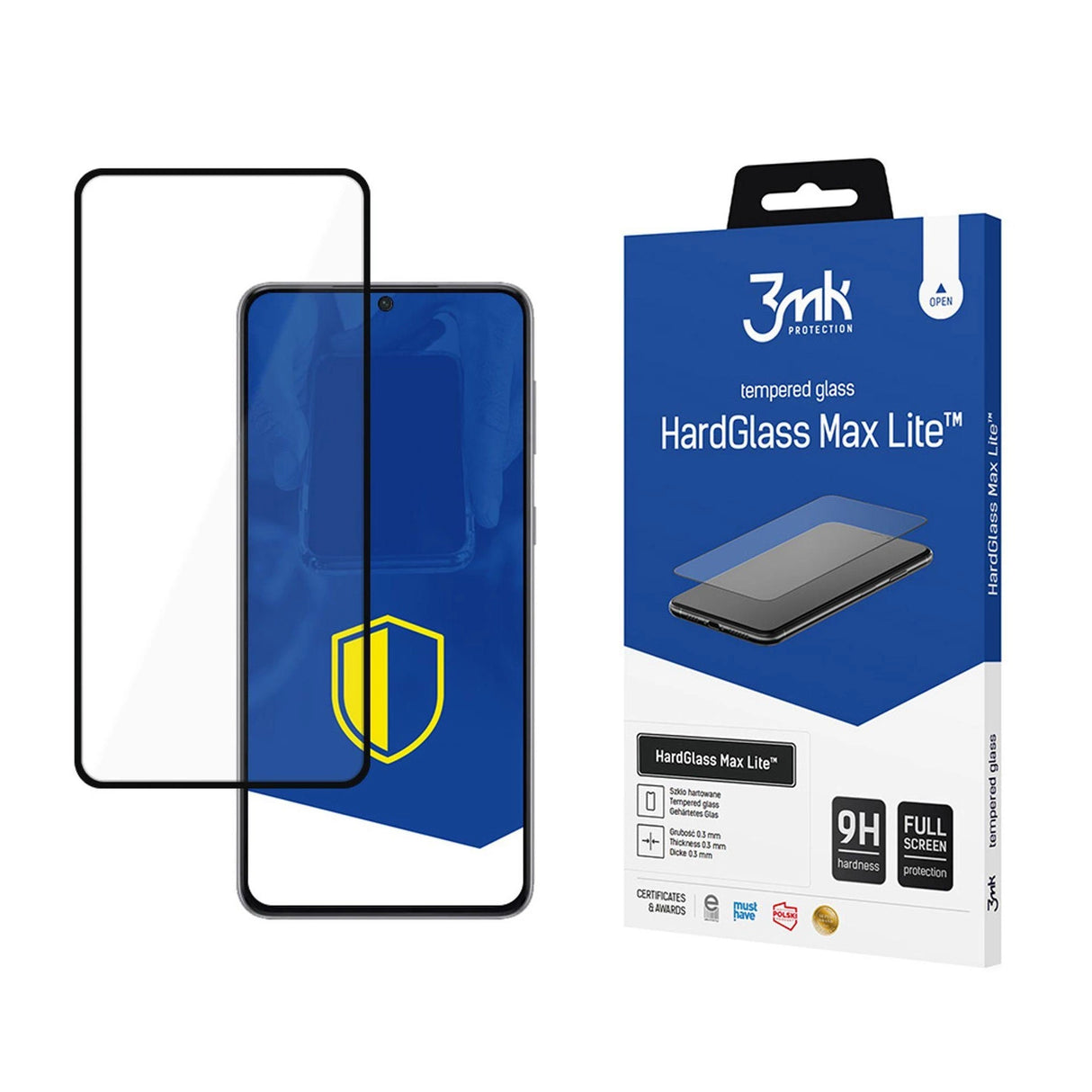 9H 3mk HardGlass Max LiteTM glas til Samsung Galaxy S21+ 5G