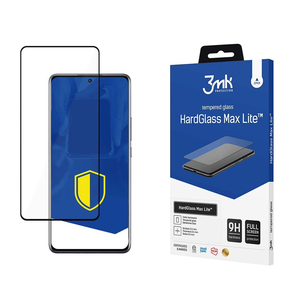9H 3mk HardGlass Max LiteTM glas til Xiaomi 12 Pro