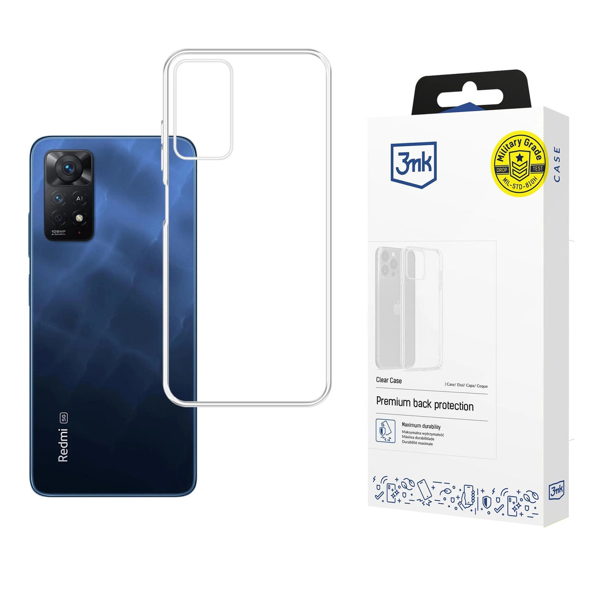 3mk Clear Case til Xiaomi Redmi Note 11 Pro 4G / 5G - Gennemsigtig