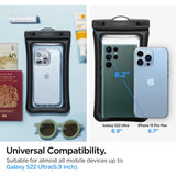 Spigen Aqua Shield A610 Case Waterproof Floating on Water - sort 2 stk.
