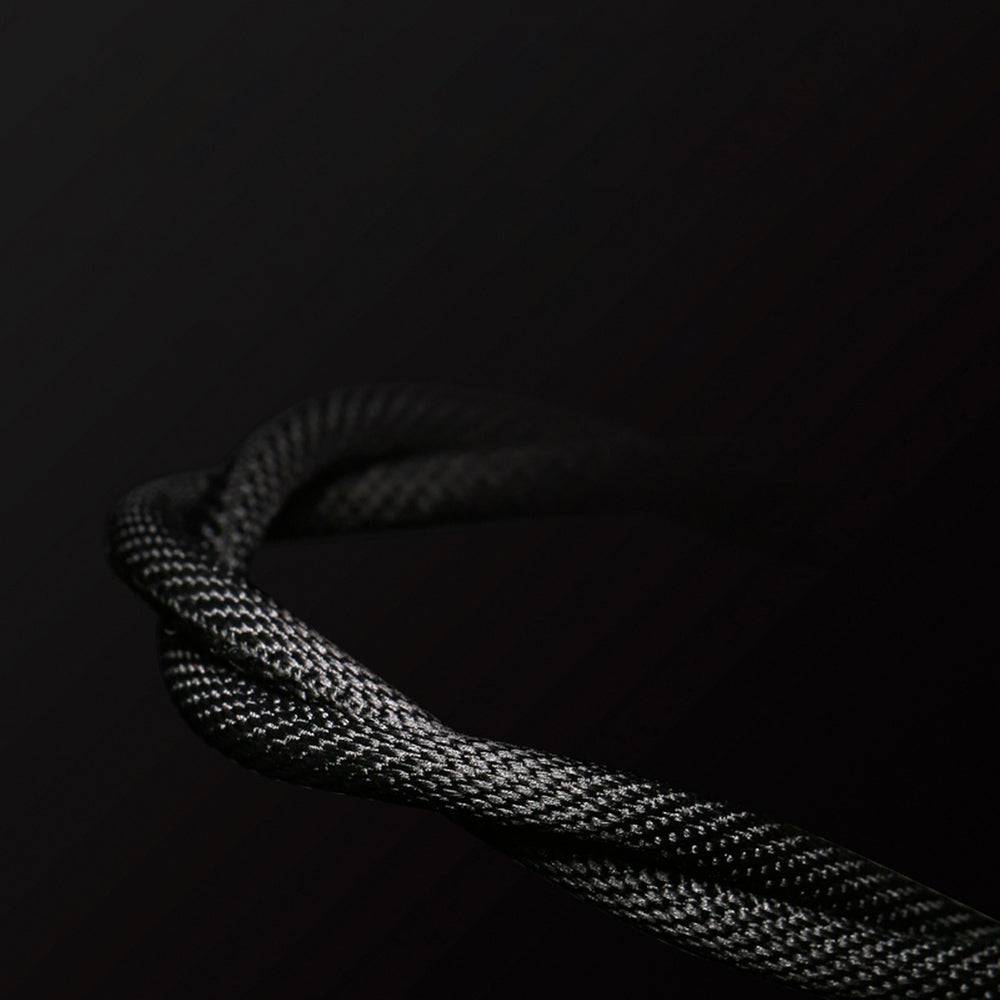 Baseus Yiven M30 stereo AUX 3,5 mm lydkabel mandlig mini jack 1m sølv-sort (CAM30-BS1)