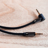Wozinsky AUX-kabel vinklet (mand-mand) mini jack-kabel 2 m sort