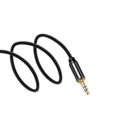 Wozinsky AUX-kabel vinklet (mand-mand) mini jack-kabel 1,5 m sort