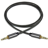 Wozinsky universel mini jack kabel 2x AUX kabel 3 m sort