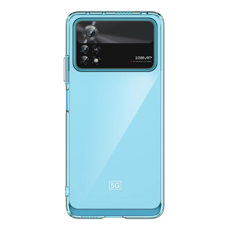 Outer Space Case til Xiaomi Poco X4 Pro 5G cover med en fleksibel ramme blå
