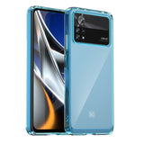 Outer Space Case til Xiaomi Poco X4 Pro 5G cover med en fleksibel ramme blå