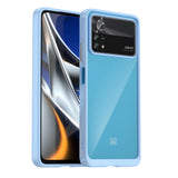Outer Space Case til Xiaomi Poco X4 Pro 5G cover med en fleksibel ramme blå