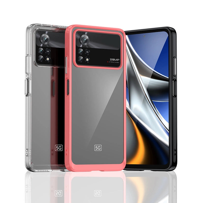 Outer Space Case til Xiaomi Poco X4 Pro 5G cover med en fleksibel ramme blå
