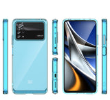Outer Space Case til Xiaomi Poco X4 Pro 5G cover med en fleksibel ramme blå
