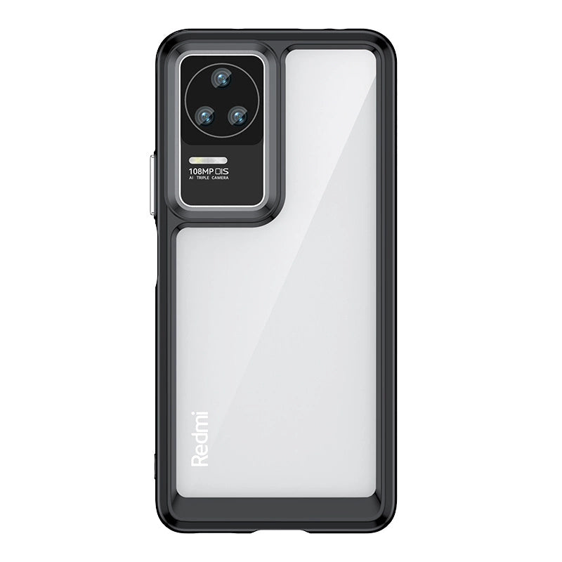 Udendørs Space Case til Xiaomi Poco F4 5G cover med en fleksibel ramme sort