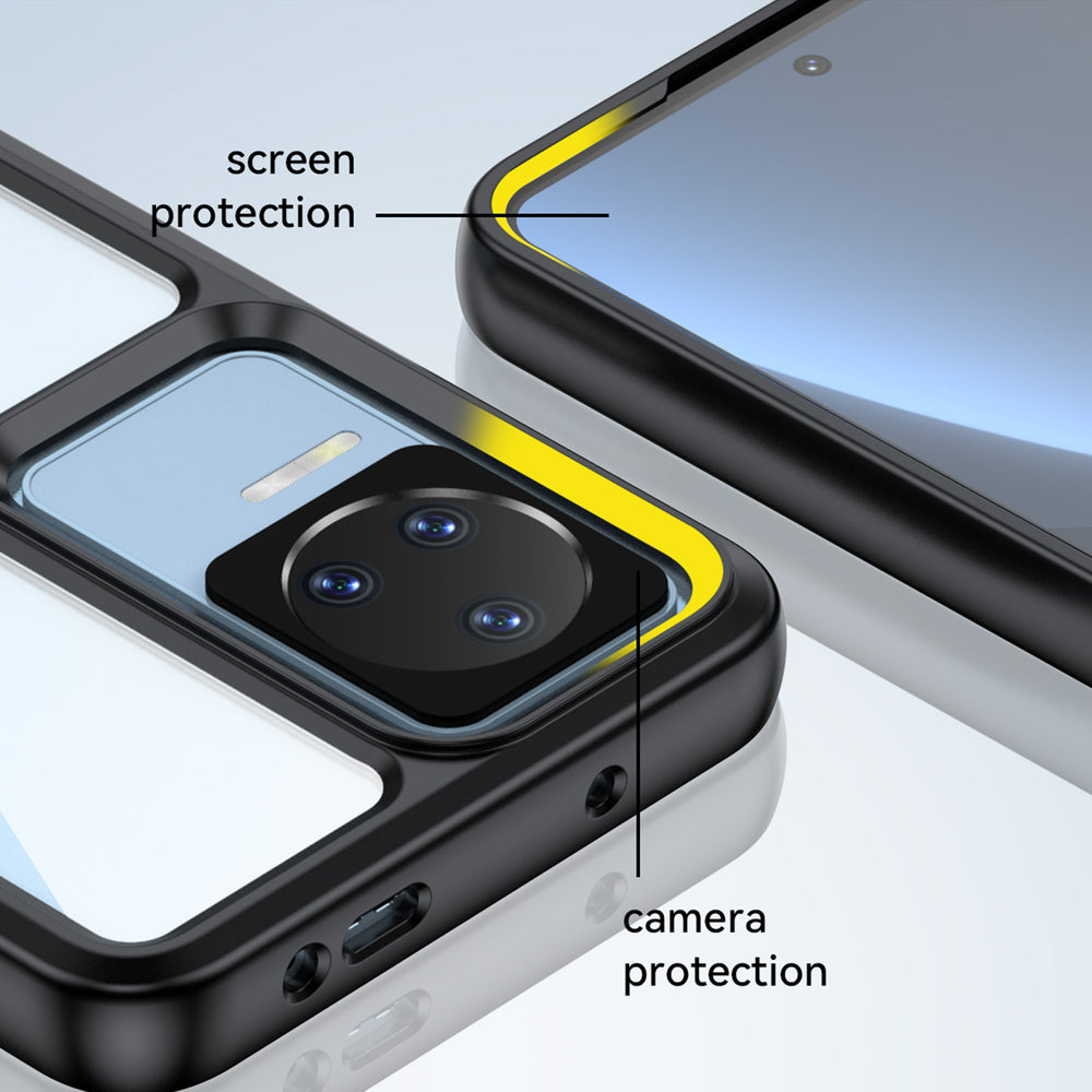 Outer Space Case til Xiaomi Poco F4 5G cover med en fleksibel ramme sort