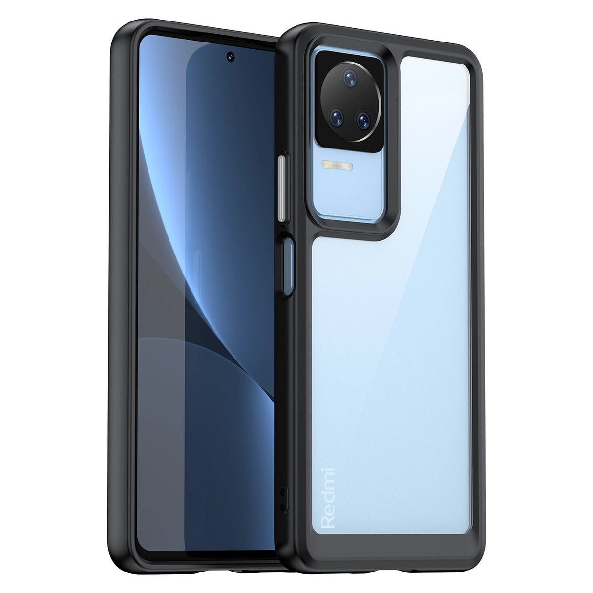 Udendørs Space Case til Xiaomi Poco F4 5G cover med en fleksibel ramme sort