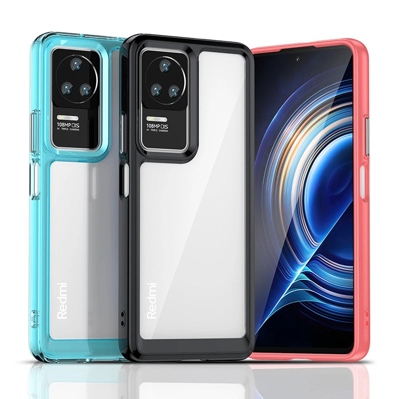 Udendørs Space Case til Xiaomi Poco F4 5G cover med en fleksibel ramme sort