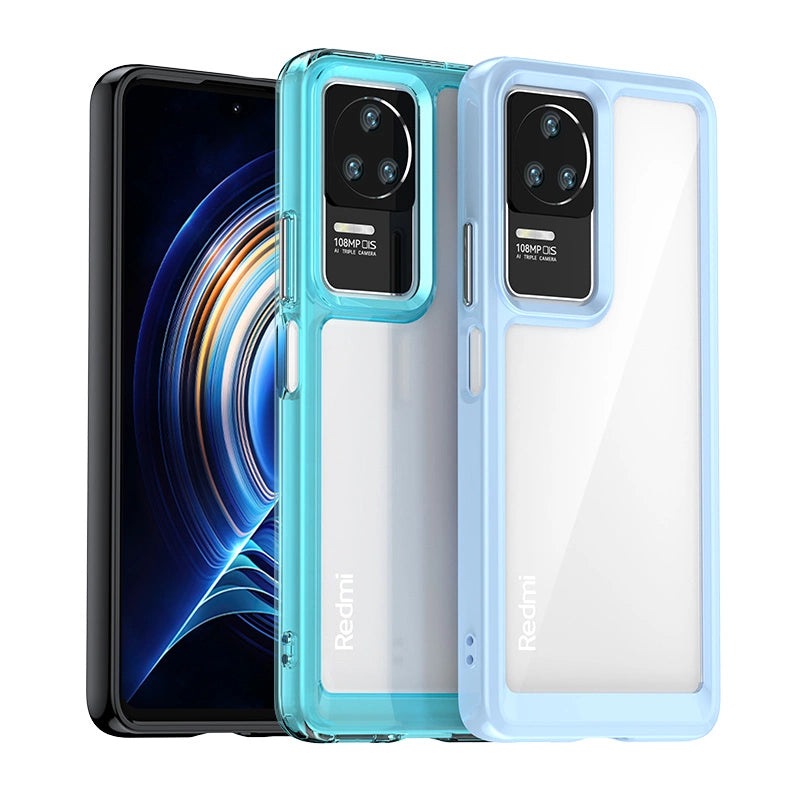 Udendørs Space Case til Xiaomi Poco F4 5G cover med en fleksibel ramme sort