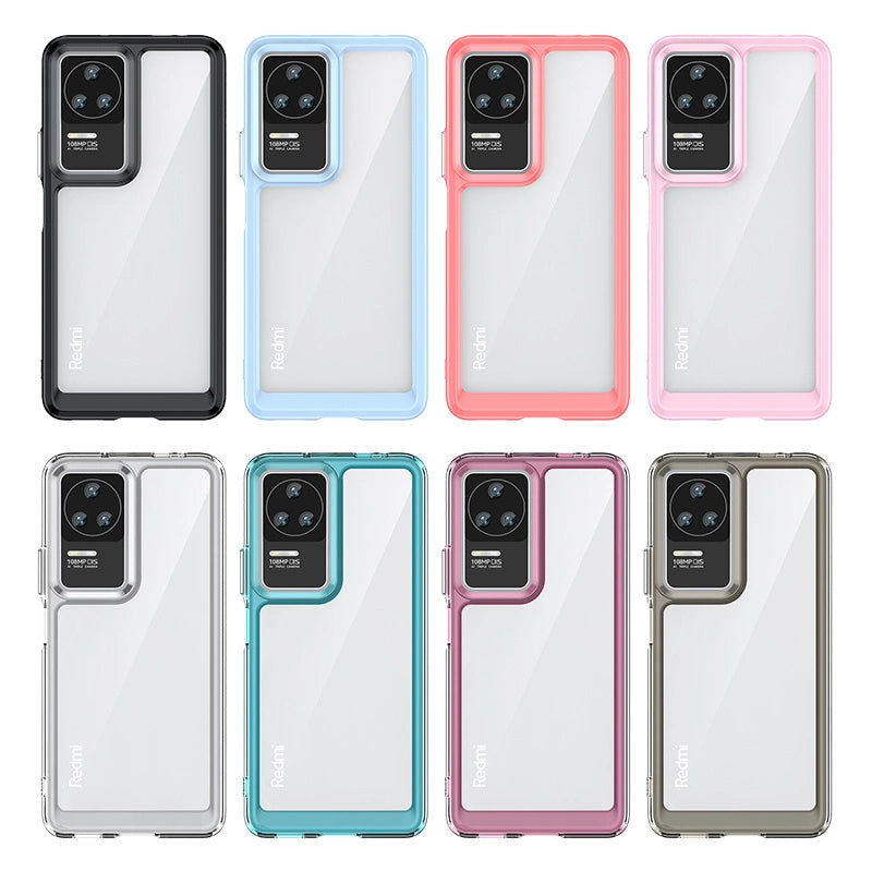 Udendørs Space Case til Xiaomi Poco F4 5G cover med en fleksibel ramme sort