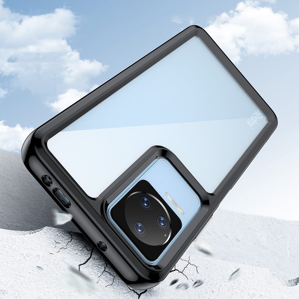 Outer Space Case til Xiaomi Poco F4 5G cover med en fleksibel ramme sort