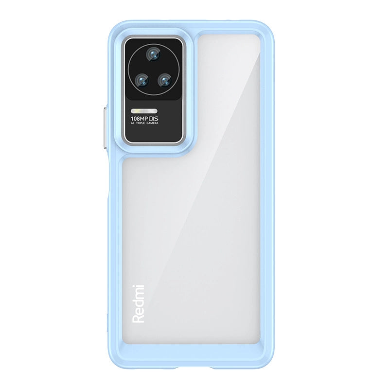 Outer Space Case til Xiaomi Poco F4 5G cover med en fleksibel ramme blå