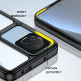 Outer Space Case til Xiaomi Poco F4 5G cover med en fleksibel blå ramme
