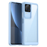 Outer Space Case til Xiaomi Poco F4 5G cover med en fleksibel blå ramme