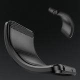 Carbon Case til Xiaomi Poco F4 5G fleksibelt silikone carbon cover sort