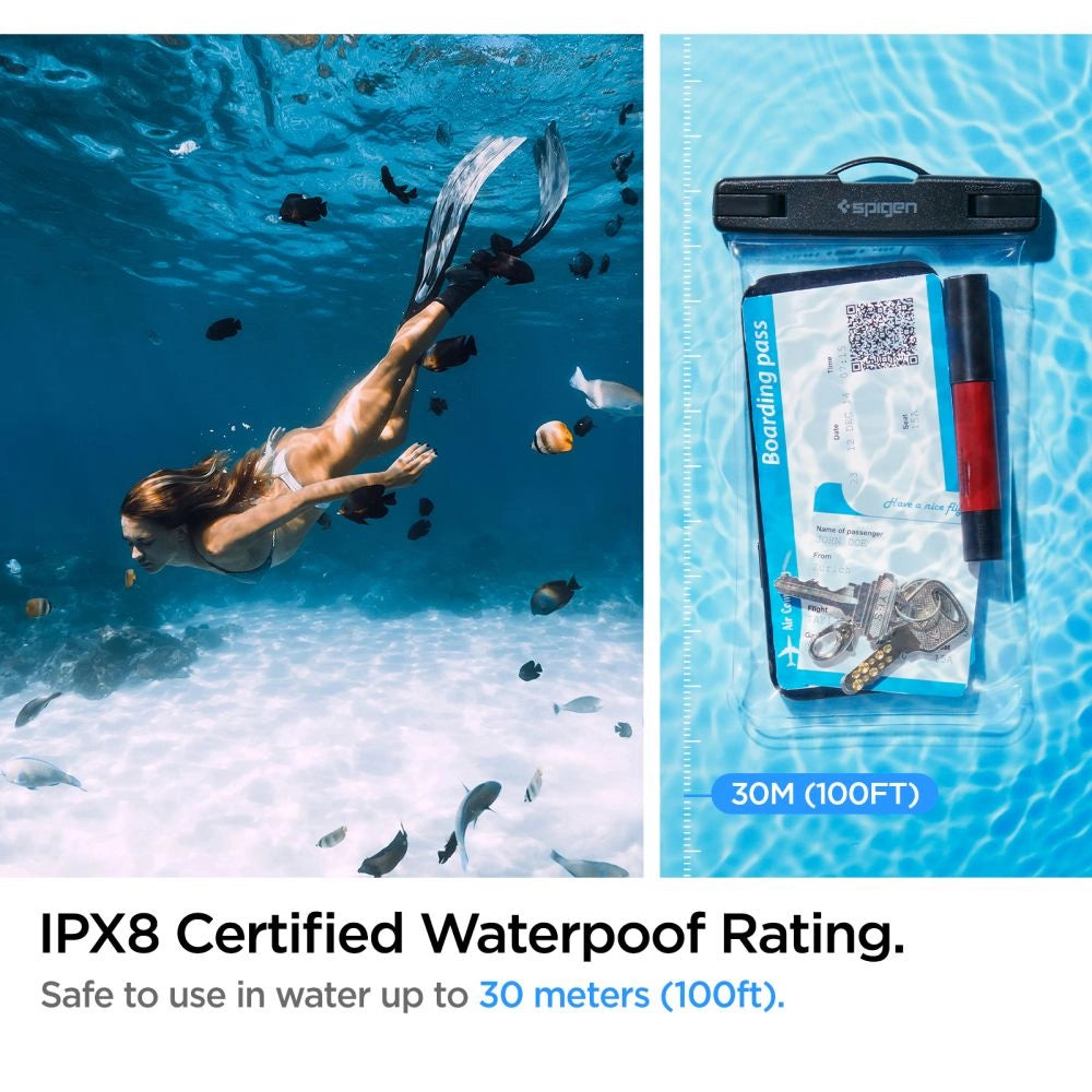 Spigen Aqua Shield A601 Case Waterproof IPX8 - Gennemsigtig