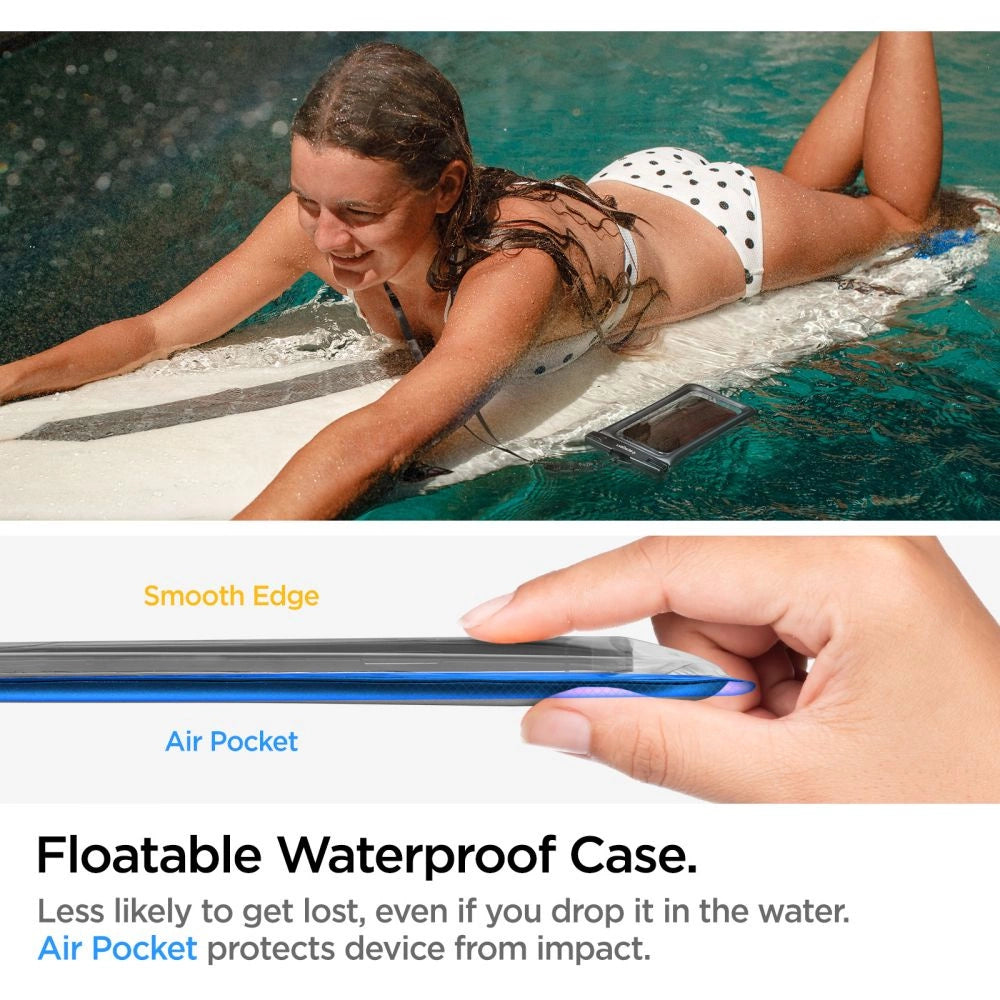 Spigen Aqua Shield A610 Case Waterproof Floating on Water - sort