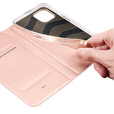 Dux Ducis Skin Pro Holster Flip Cover til iPhone 14 Plus lyserød