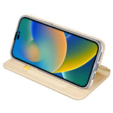 Dux Ducis Skin Pro Holster Flip Cover til iPhone 14 Pro Max guld