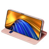 Dux Ducis Skin Pro Holster Cover Flip Cover til Xiaomi Poco F4 5G lyserød