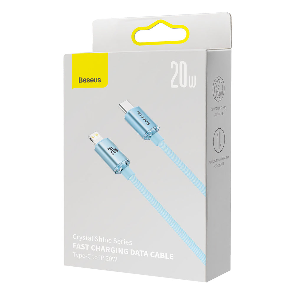 Baseus CAJY001303 Lightning - USB-C PD cable 20W 480Mb/s 1.2m - blue