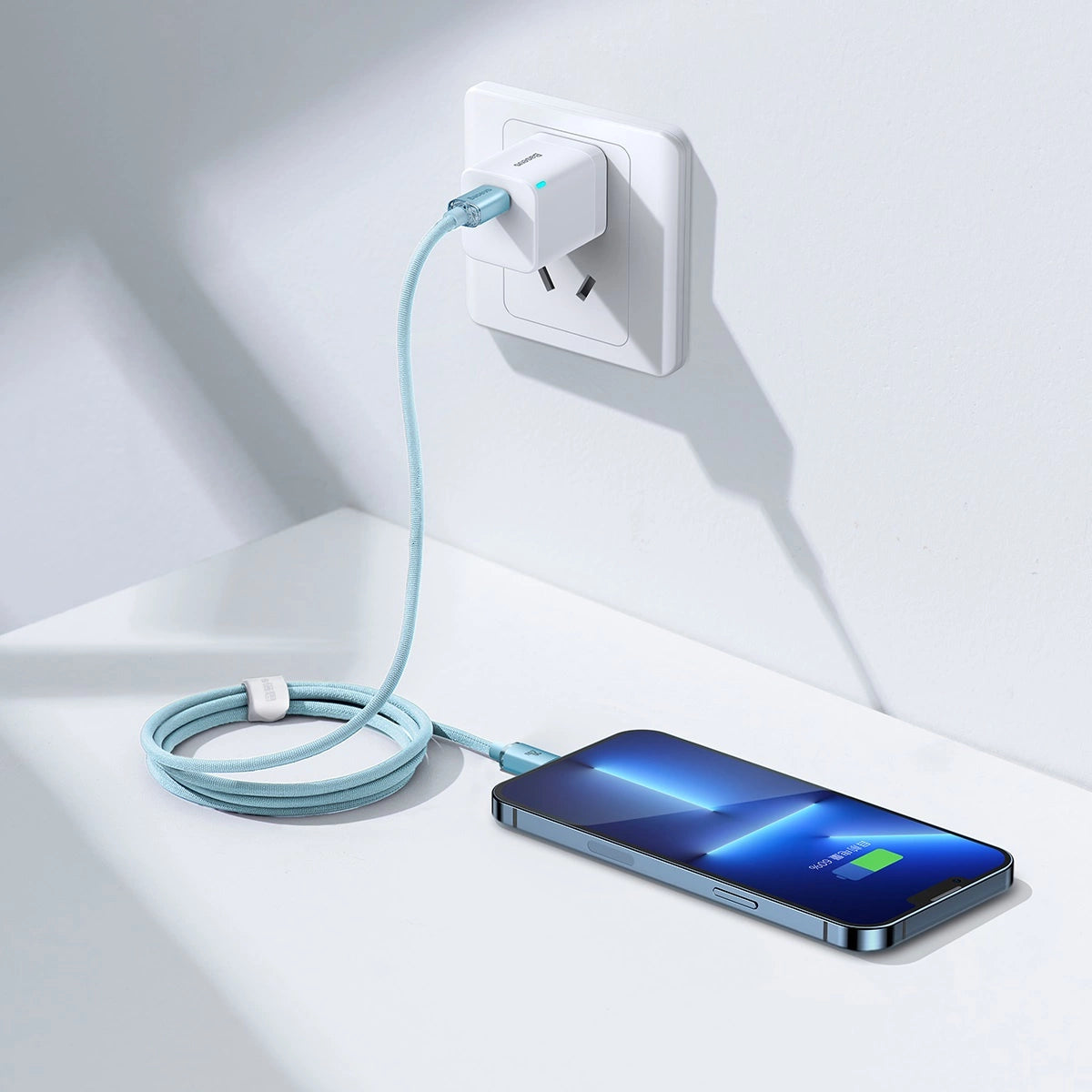 Baseus CAJY001303 Lightning - USB-C PD kabel 20W 480Mb/s 1.2m - blå