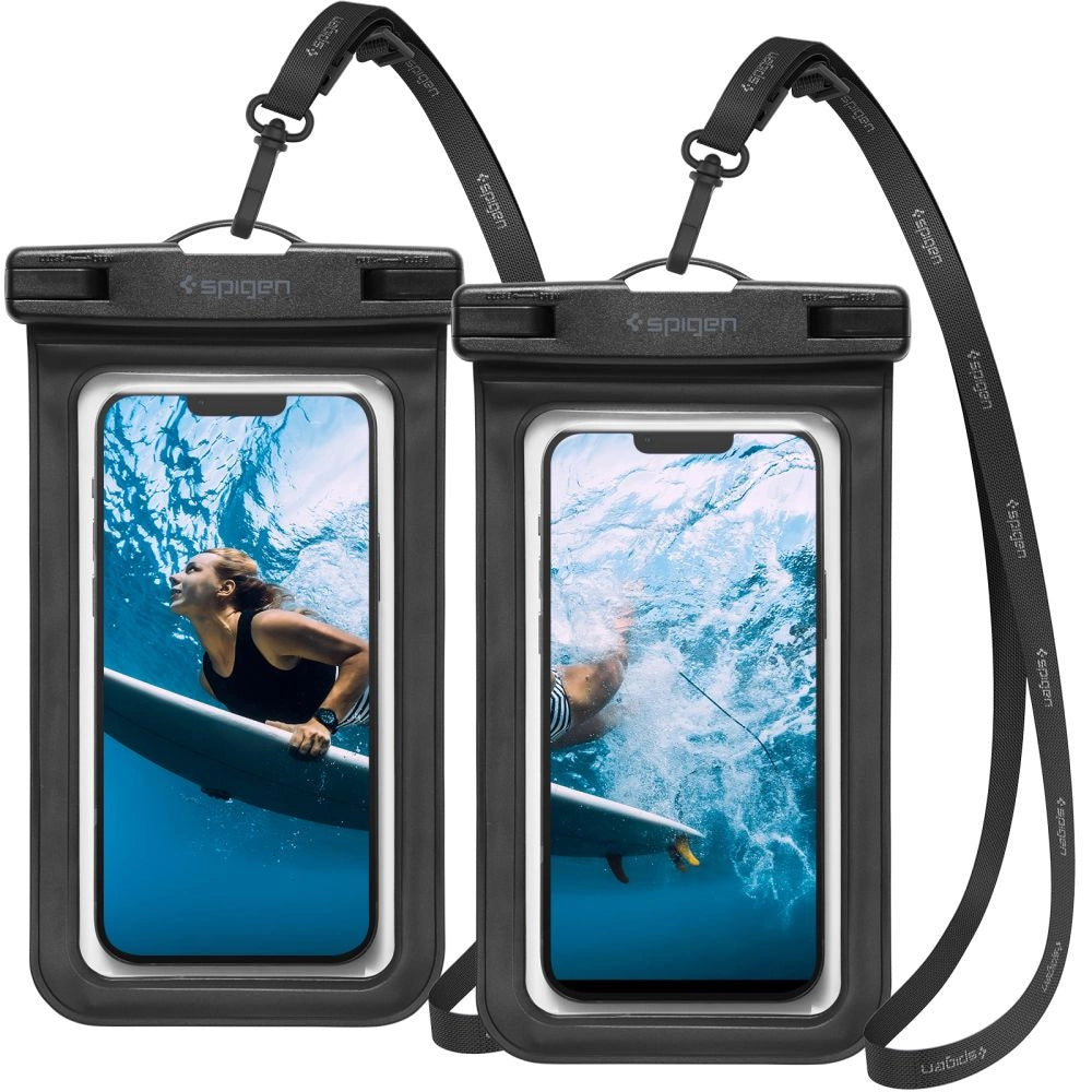 Spigen Spigen Aqua Shield A601 case vandtæt IPX8 - sort 2 stykker.