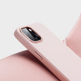 Dux Ducis Grit læderhylster til iPhone 14 Plus Elegant Falsk læder cover (MagSafe kompatibel) Pink