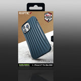 Raptic X-Doria Clutch Case iPhone 14 Pro Max bagdæksel blå