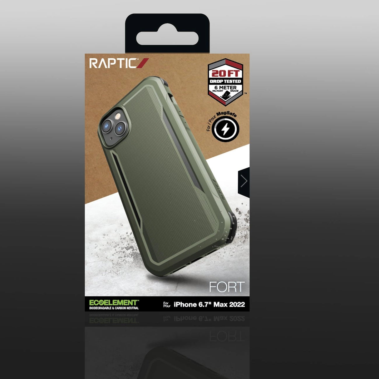 Raptic X-Doria Fort Case iPhone 14 Plus med MagSafe pansret cover grønt
