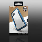 Raptic X-Doria Shield Case iPhone 14 Plus pansret cover blå