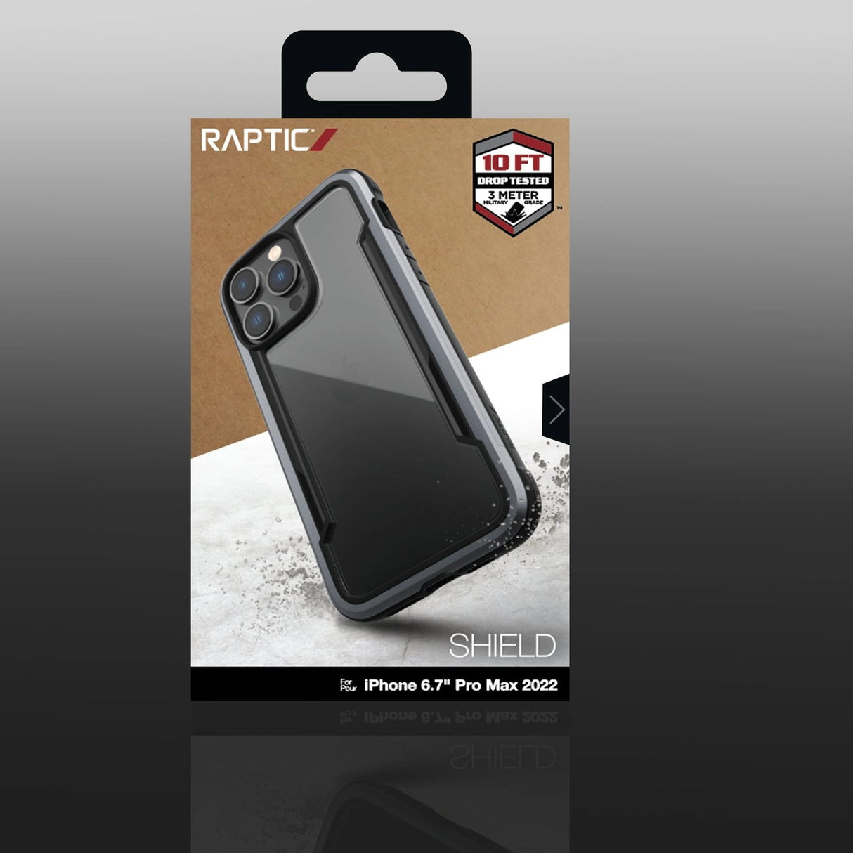 Raptic X-Doria Shield Case iPhone 14 Pro Max pansret cover sort