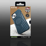 Raptic X-Doria Clutch Case iPhone 14 med MagSafe bagdæk blå