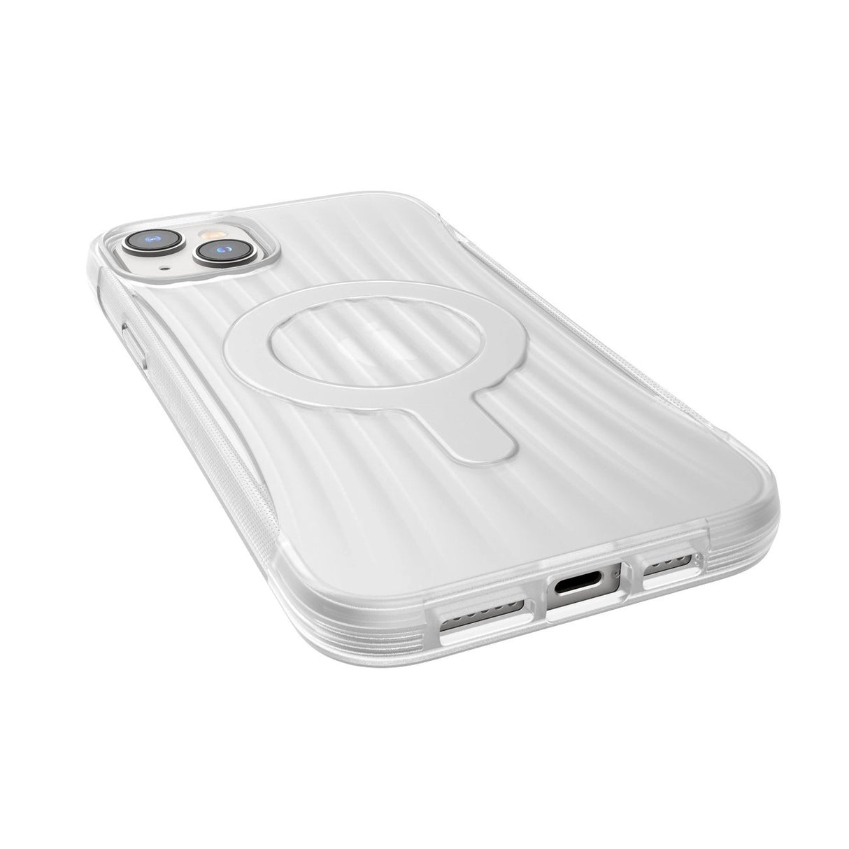 Raptic X-Doria Clutch Case iPhone 14 Plus med MagSafe bagdæk gennemsigtigt