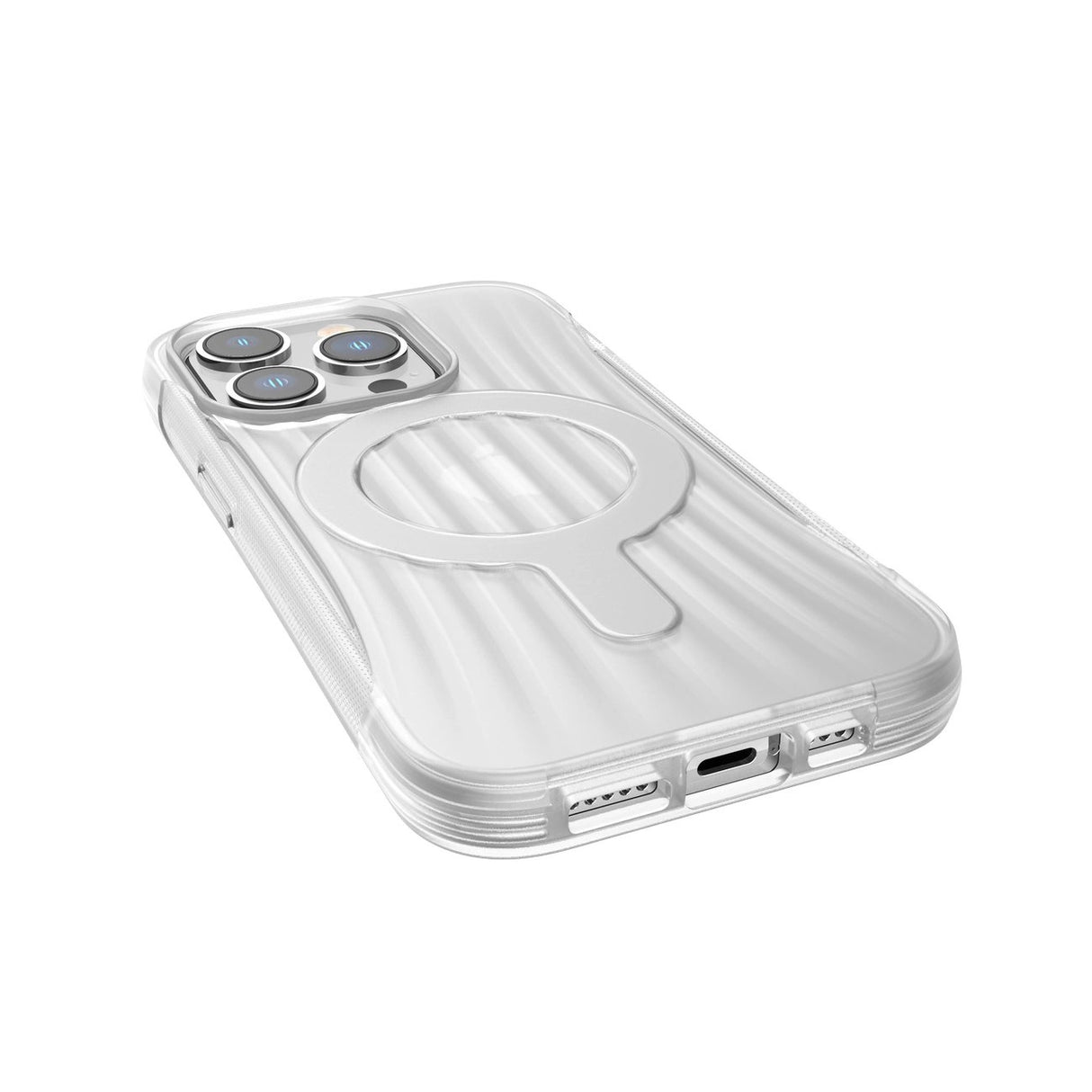 Raptic X-Doria Clutch Case iPhone 14 Pro med MagSafe bagdæk gennemsigtigt