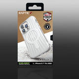 Raptic X-Doria Clutch Case iPhone 14 Pro med MagSafe bagdæk gennemsigtigt