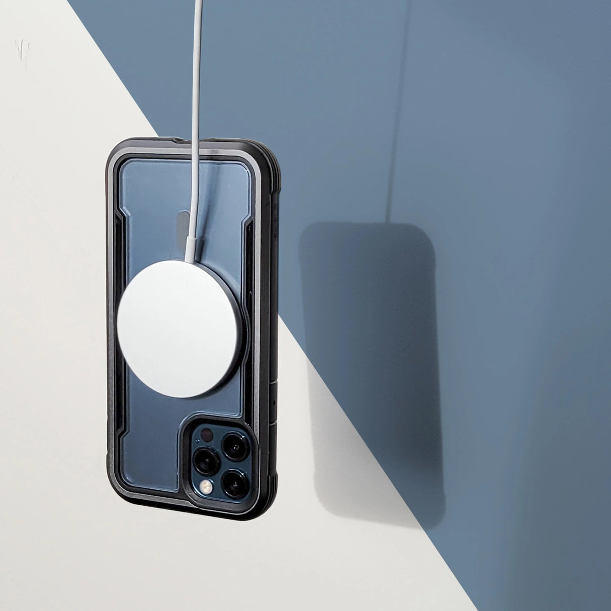 Raptic X-Doria Secure Case til iPhone 14 Pro med MagSafe pansret cover blå